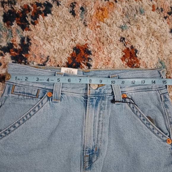 SOLD Levi’s Premium Type 1 Y2K Side Slit Japanese Denim Midi Skirt • SZ 27 - Picture 4 of 11